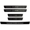 1/4/5Pcs Car Door Sill Scuff Plate Decor Carbon Fiber Stickers For Lexus IS350 LS400 RX330 IS300h RX400h ES350 GS300 LX570 LS460 AFK1