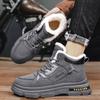 Men Super Thick Fleece Lined Snow Boots Outdoor Hiking Warm Winter Cotton Shoes