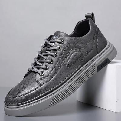 Men's Shoes Business Casual Leather Shoes Men's Leather Soft Sole Trend Korean Version of White Shoes Fashion Board Shoes