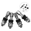4 Bucăți TR48e Șurub Bolt Auto Înșurubat pe Tija Valvei Roții Metal Cromat Presiune Înaltă Flush Cu Capac Accesorii Auto