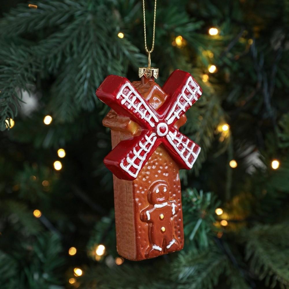 Plastic Christmas Gingerbread Man Ornaments DIY Cute Christmas Tree Hanging Ornaments Gingerbread Figure Hanging Decorations