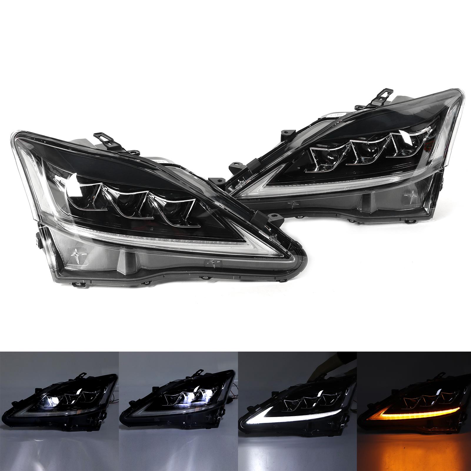 

VLAND Full LED Projector Dynamic Headlights Assembly Clear Lens Подходит для IS250 IS350 ISF 20062013
