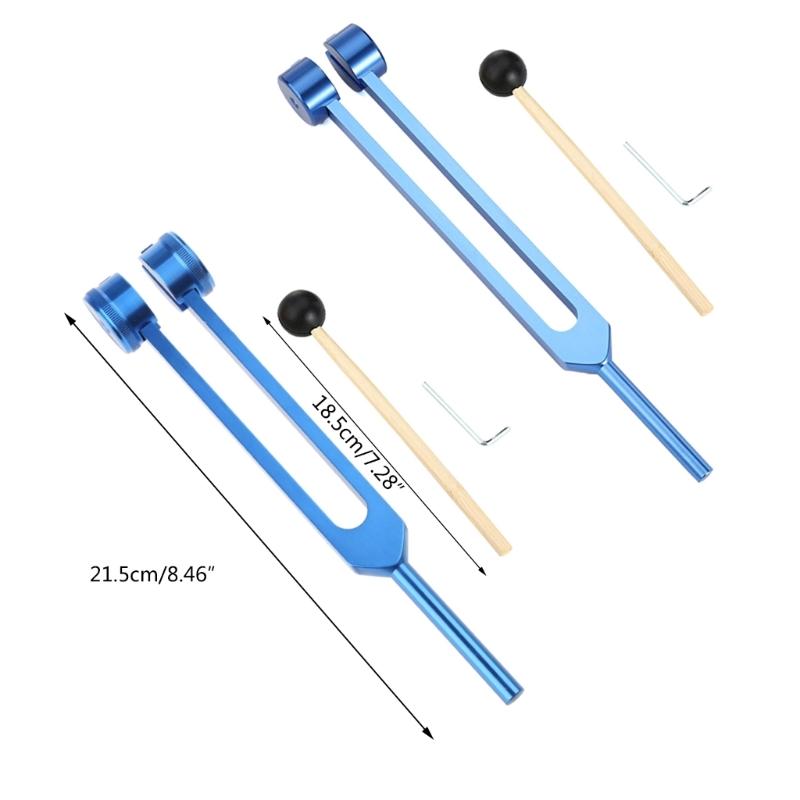 Tuning Fork 128 Hz Tuning Fork with Pouch Hammer Repair Wrench Non-Magnetic Aluminum Alloy Tuning Fork Professional