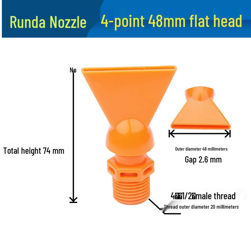 Low Pressure Fan-Shaped Air Knife Nozzle - Flat Jet Liquid Spray Head
