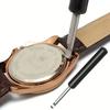 1PC Watch Back Case Opener Tool, Stainless Heavy-Duty Watch Repair Tool with Precision Lever, for Battery Replacement Strap