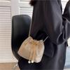 Korean Rhinestone Bucket Handbag – Women's Fashion Chain Crossbody