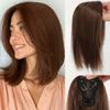 Hair Extension Synthetic Hair Bangs Middle Part Fringe Hair Pieces  for Women
