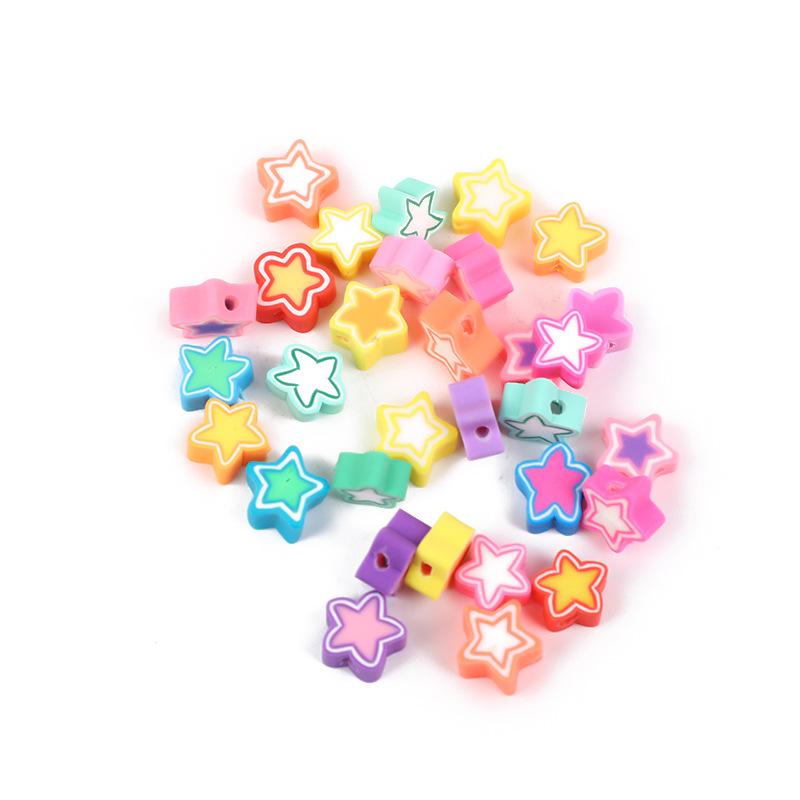 Diy Polymer Clay Soft Ceramic Beads, Round Soft Ceramic Beads Handmade Jewelry Accessories