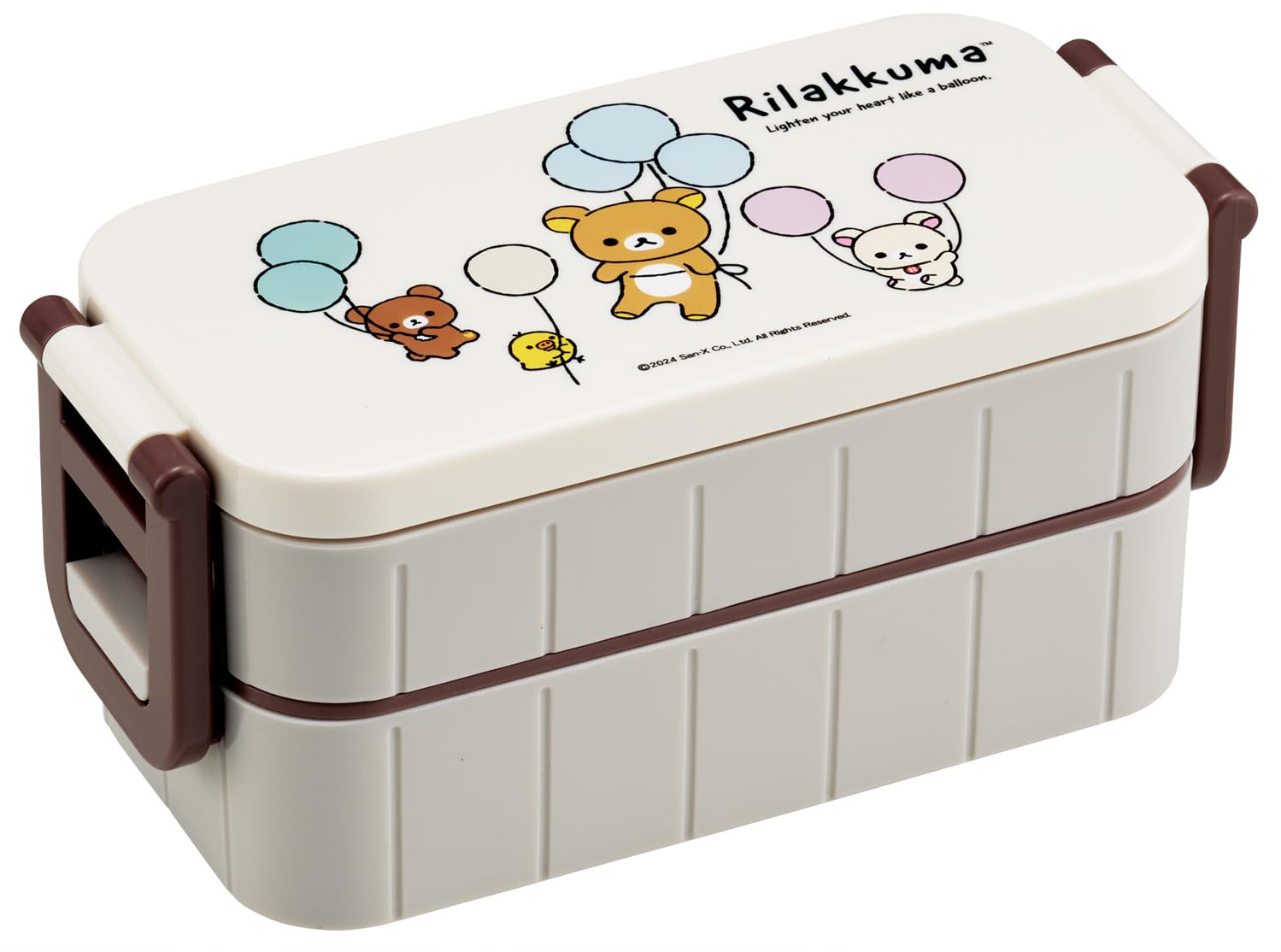 

Skater Bento Made in Rilakkuma Fuwatto Fuwa Balloon YZW3AG Ag+ Box, 600ml, Antibacterial, Two-Tier, Women s, Japan, Design,