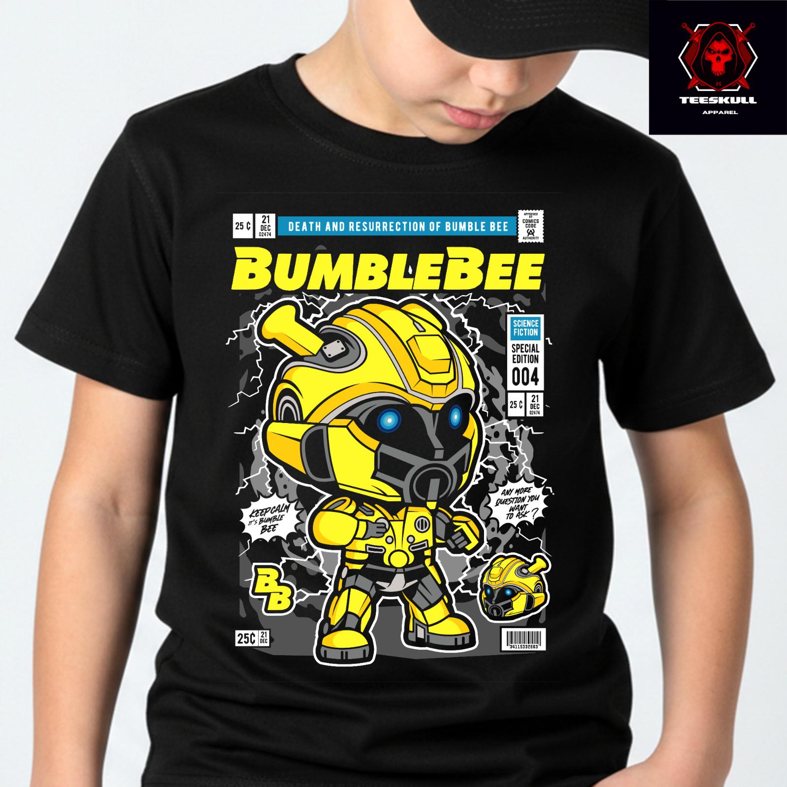 Transformers Bumblebee Cult Character Top Premium Quality Cotton T-Shirt XL