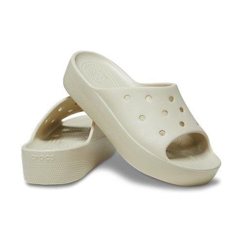 Crocs Women S claSSic Platform Slide Bone  24SwSd208180 