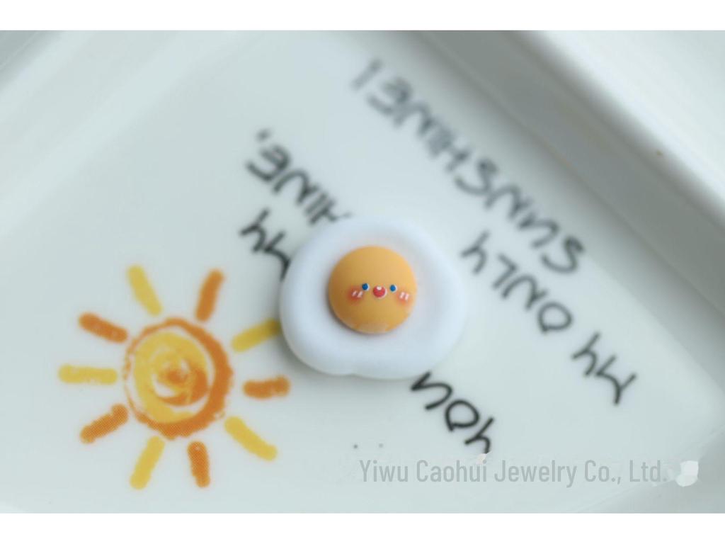 Süßes Brot Keks & Spiegelei Harz Schmuck DIY Zubehör