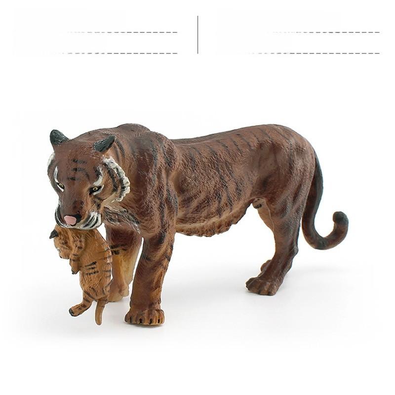 Authentic Forest Animal Pvc Tiger Figurine With Detailed Design For Nature Scene Decoration