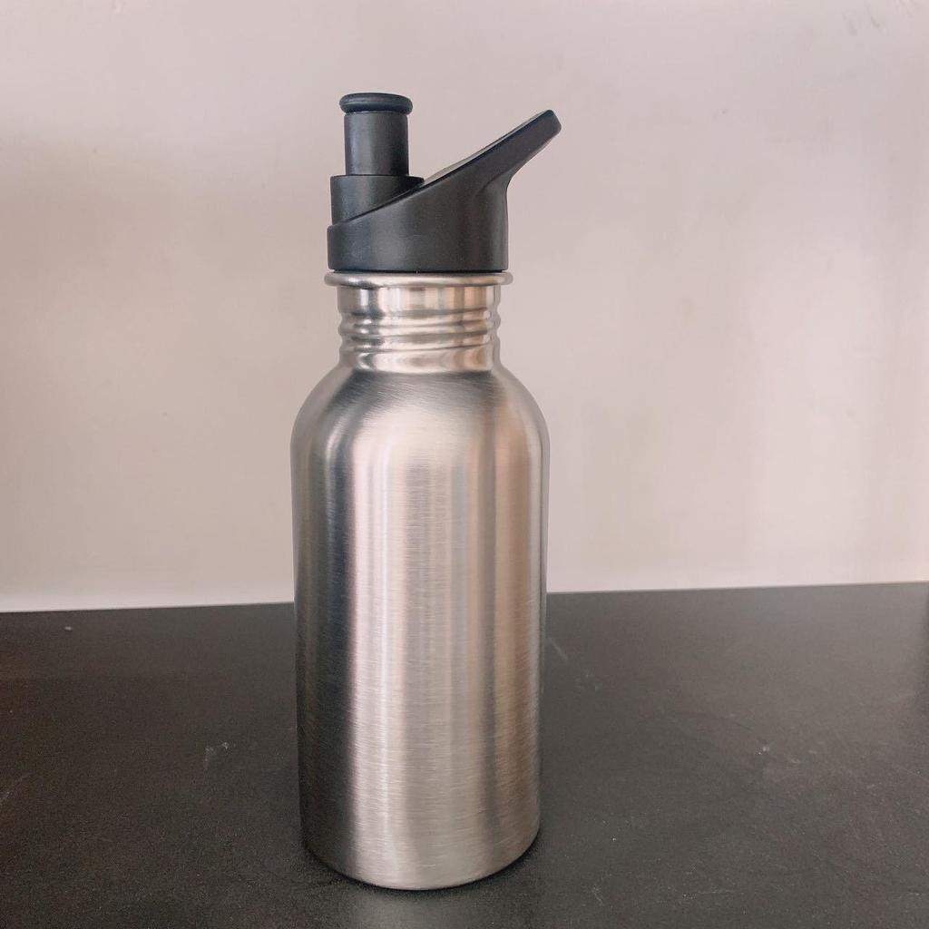 304 Stainless Steel Wide Mouth Sports Water Bottle - Portable, Single Layer & Large Capacity for Outdoor Use