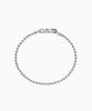 Valik [925 Silver] No. 88 Green Tag Ball Chain Bracelet