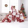 Weihnachts-Eltern-Kind-Anzug für Damen, Rundhalsausschnitt, lange Ärmel, karierter Weihnachts-Homewear-Anzug