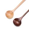 Japanese-Style Tableware Mixing Natural Solid Wood Tea Spoons Wooden Spoon Long Handle Soup Scoops