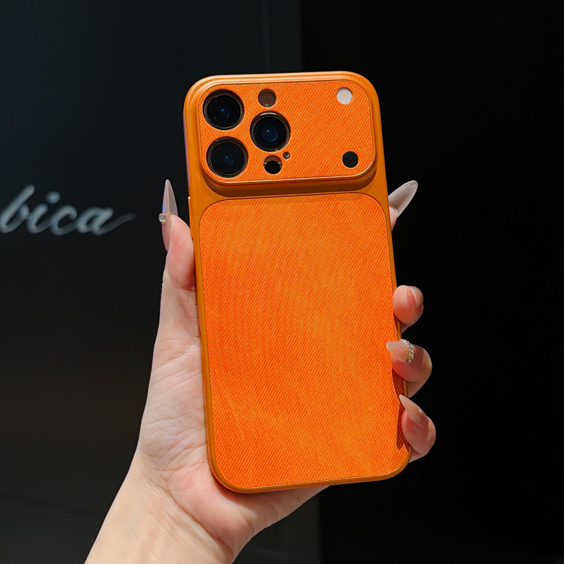 

Denim Pattern Electroplated Frosted Case for Apple 17 Pro Max iPhone 16 iPhone 12