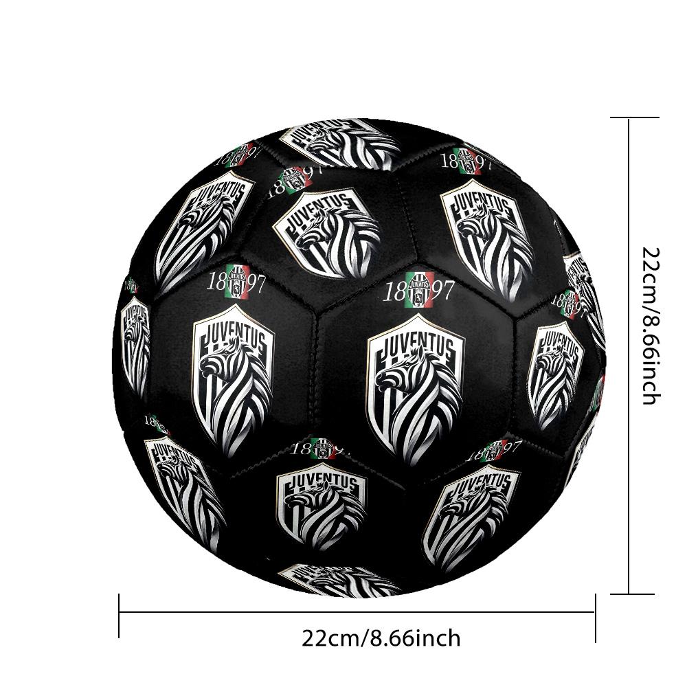 Juventus F.C. teamIndoor Soccer Ball Colorful All Ages Machine Stitched PVC Competition Ready Durable High-Bounce