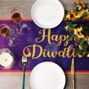 Diwali Table Runner 13 X 72 Inch, Happy Diwali Kitchen Dining Table Decoration Lights Rangoli Lantern Decoration for Indoor Outdoor Home Indian