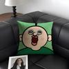 Funny Bbangbbangs Diary Cushion Cover Natural Linen Organic Fabric DoubleSided Printing Sofa Home Decor Gift Pillow Case