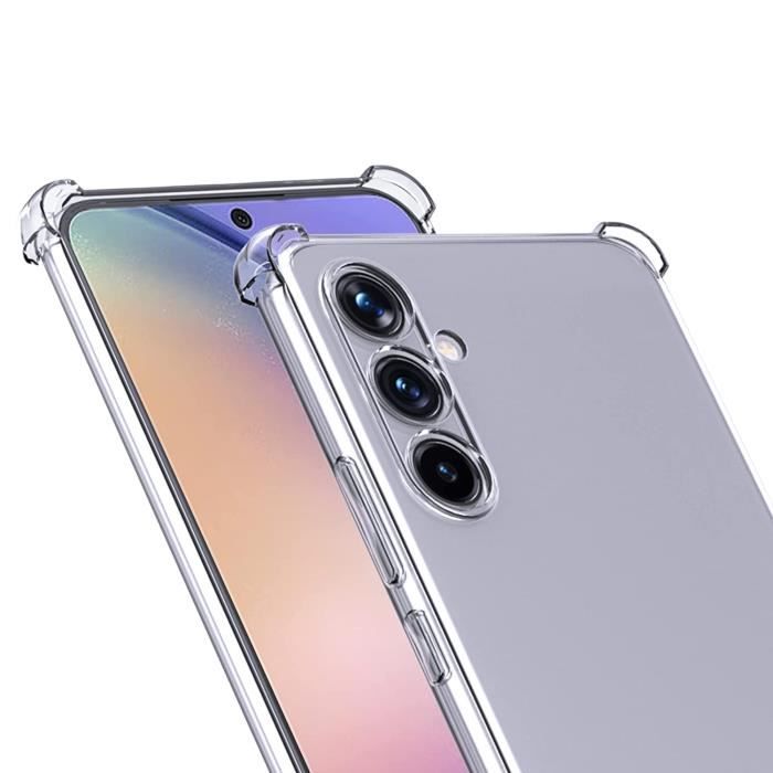 Case for Samsung Galaxy A54 5G - Phonillico® - Shockproof - Soft TPU - Transparent - Reinforced Protection