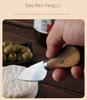 6pcs Color Boxed Walnut Handle Cheese Tool Set, Western Style Knife, Fork, Butter Scraper, Stainless Steel Cheese Knife