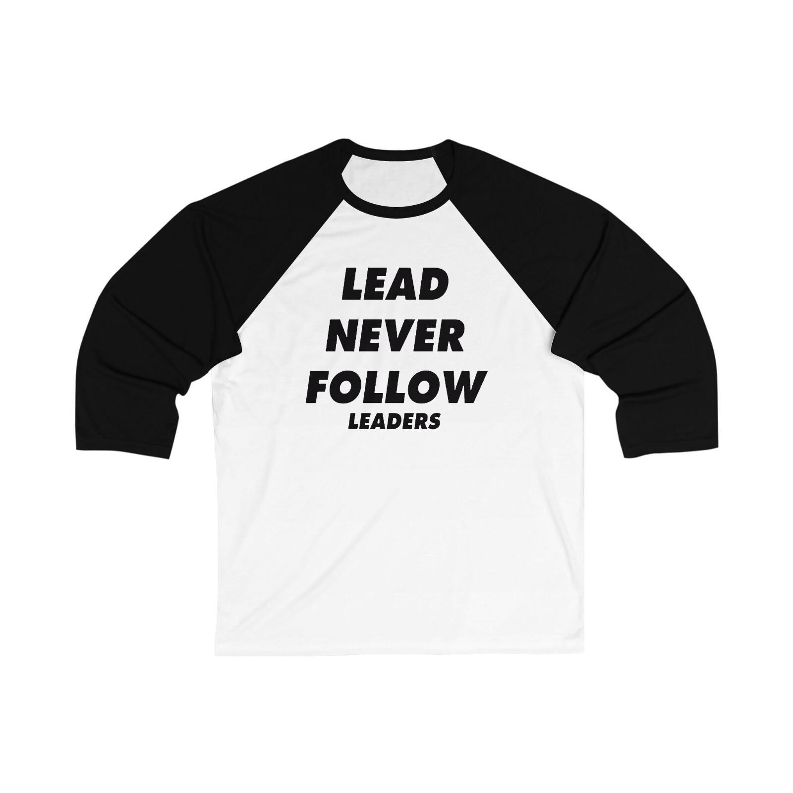Lead Never Follow Leaders 34 Sleeve Base - Chief Chicago Drill y2k Unisex M