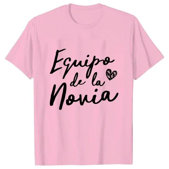 Team Bride Tshirt Spanish Girls Single Farewell Bachelorette Shirt Hen Party Tees Future Bride Squad Tshirt Bridal Wedding Tops