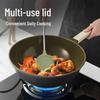 COOKER KING Titanium Ceramic Non-stick Flat Bottom Wok, 32cm