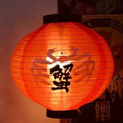 Japanese cloth Lantern Waterproof New Round 30x30CM Hanging Outside Sushi Shop Restaurant Decor flag Ornament Multi Patterns