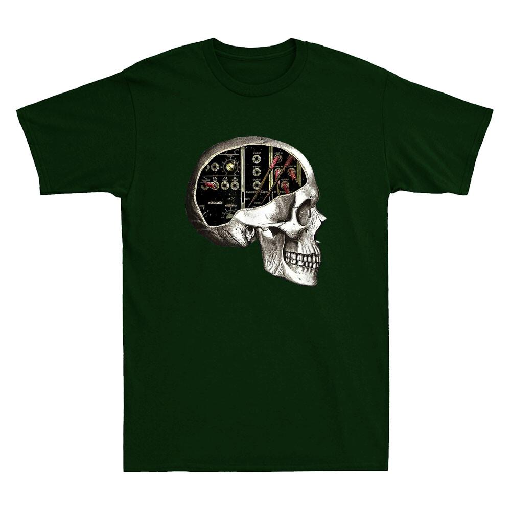 Analog Syntth Skull For Syntth Nerd Great Gift Idea Vintage Unisexs Black Tshirt