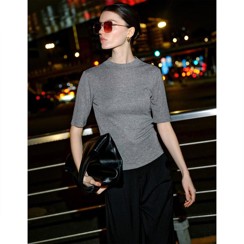 GIOVANNI VALENTINO Women s Summer Slim Fit Round Neck T-Shirt S