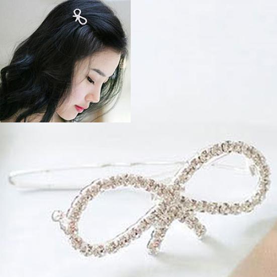 Fashion Women Girls Crystal Rhinestone Butterfly Barrette Hair Clip Hairpin Gift