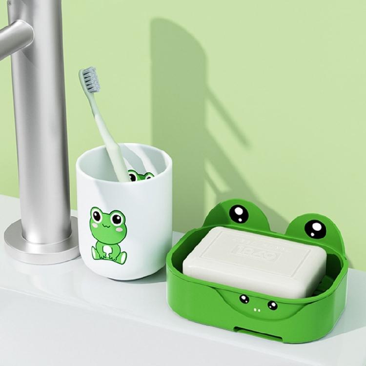 Seifenschale mit Frosch-Thema Lustiges und funktionales Badezimmer-Accessoire für Kinder und Erwachsene, um Seife trocken zu halten