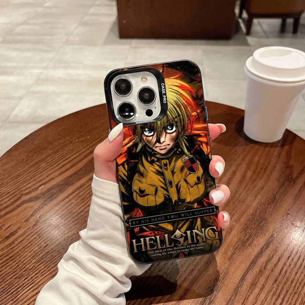 Horror Anime Hellsing Phone Case For IPhone 17 16 15 14 13 12 11 Pro Max Plus Pro Colorful Shell
