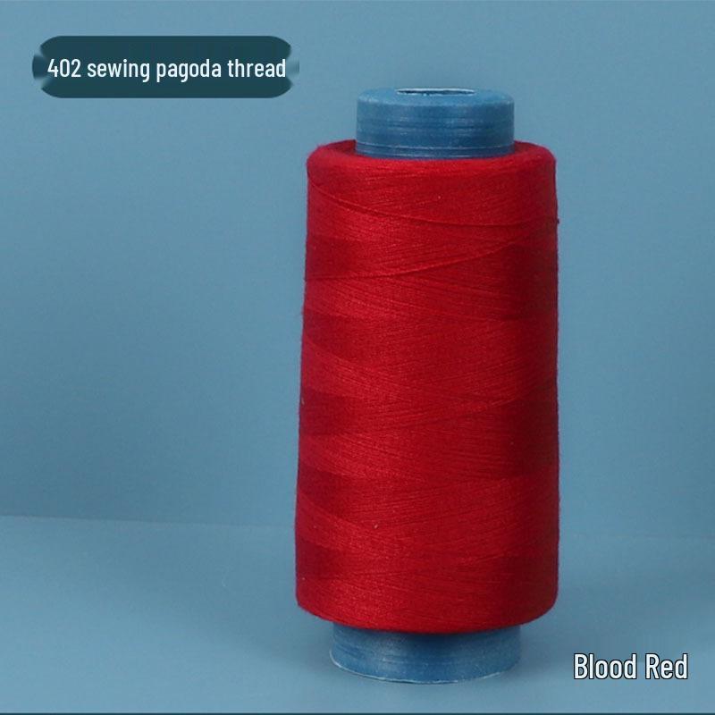 402 Polyester Thread: Black & White Sewing Thread for Hand Needlework and Household Sewing Machines