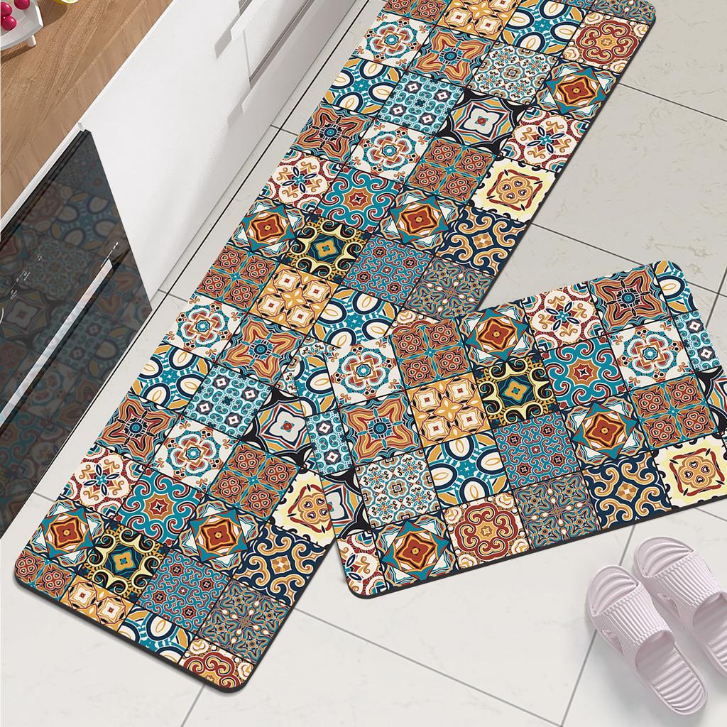 Nordic Foot Mats Kitchen Mat Waterproof Long Area Kitchen Rug For Living Room Hallway Bathroom Carpet Doormat Washable
