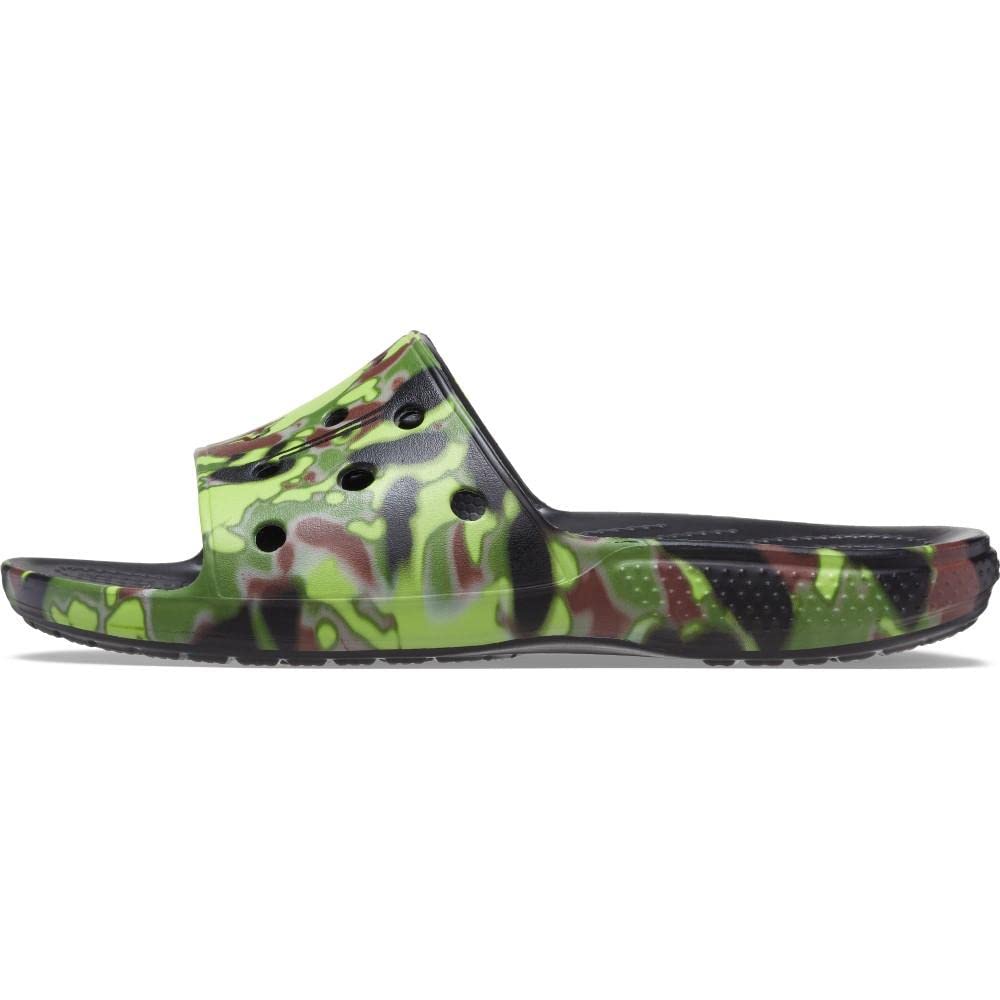 Crocs Classic Spray Camo Slide 208252 Black M8W10 (26cm)
