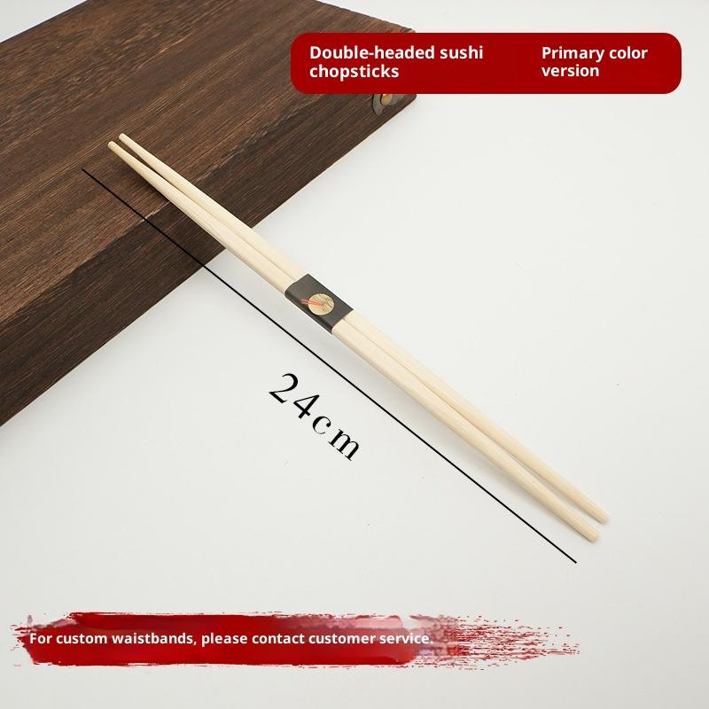 

Japanese Sushi Chopsticks Natural Wooden Eco-Friendly Reusable Wood Korean Chinese Food Chop Sticks Set A1