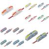 50 Pcs Lever Wire Connectors 1 In 1 Out Electrical Wire Butt Splice Inline Terminals Mini Quick Connector