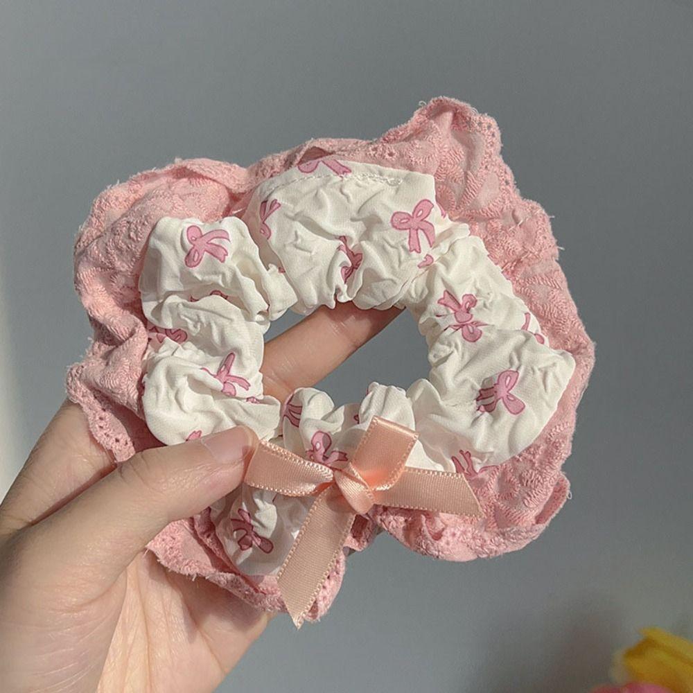 

Высокоэластичная резинка для волос с бантом Y2K Balletcore Кольцо для волос Сладкий бант Резинки для волос Повседневные