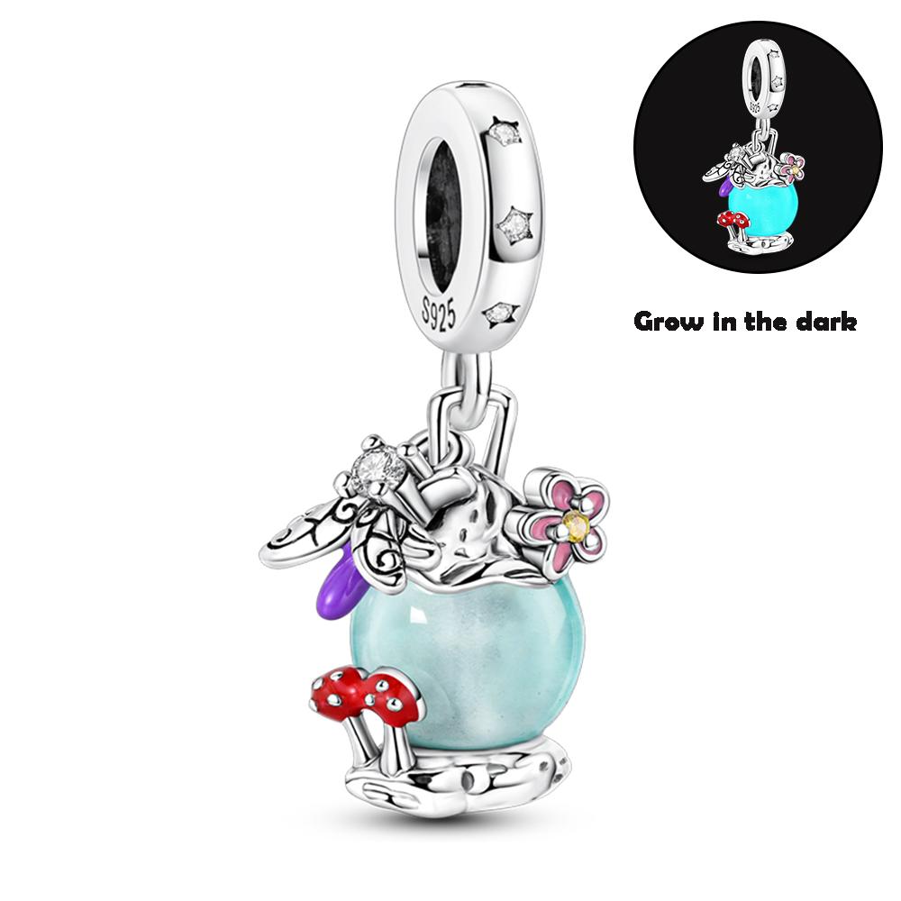 Latest In Authentic Genuine Copper Glowing Luminous Firefly Charm Bead Elements Pendant Piece For Bracelet Style Charm Decorations Jewelry Creation