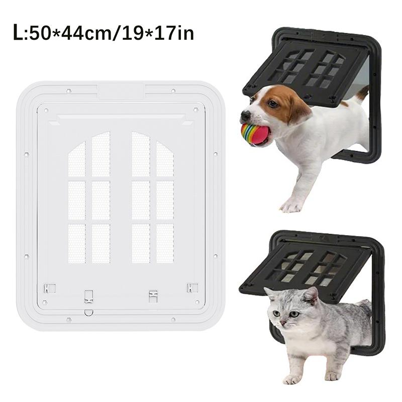 Dog Screen Door Catsscreen Door Pet Screen Door Flap Opening Dog Door For Screen Door Magnetic Self-Closing Screen Door For Dogs