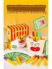Wooden Play Food Set: Burger, Fries, Sandwich Toy for Pretend Kitchen Fun