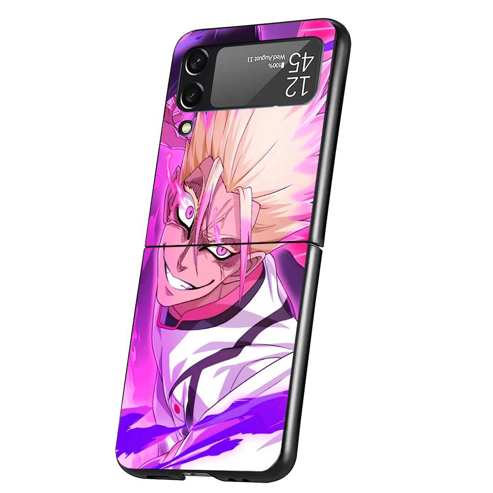 Blue Lock Shidou Ryusei Cover Phone Case For Samsung Galaxy Z Flip 7 6 5 4 3 5G Flip7 Flip6 Flip5 Flip4 Flip3 Black Fundas Shell