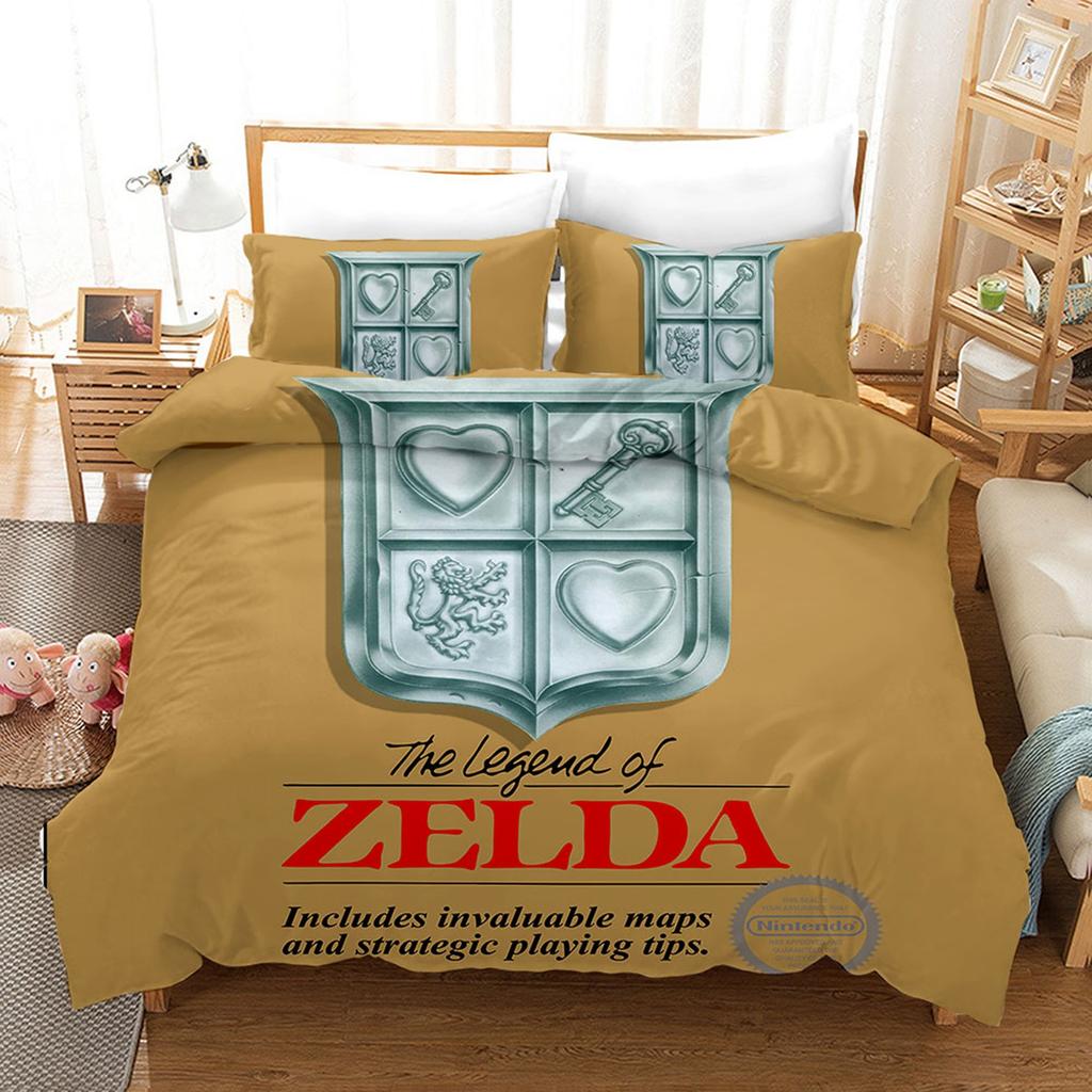 3D Digital Printing Three-Piece Quilt Cover Bedding The Legend Of Zelda