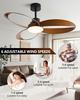 42 Inch Ceiling Fan 3 Blades Vintage Industrial Wood Ventilator No Light Remote Control for Coffee Shop Home Hotel Office
