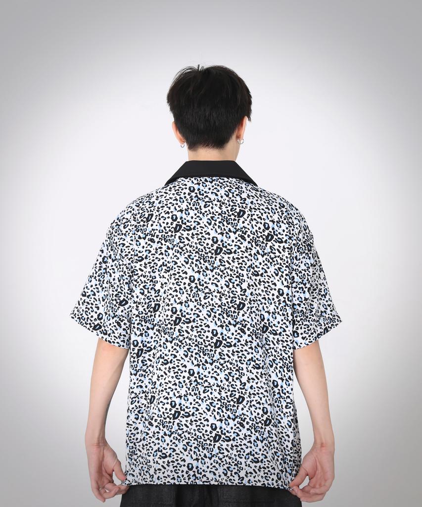 ROCKPSYCHO Leopard Bowling Short Sleeve Shirt