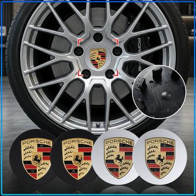 4 ks 65MM Auto Znak Odznak Krytky Středových Krytů Koleček Pro Boxster Cayenne Panamera Macan Cayman 911 918 996 917 991
